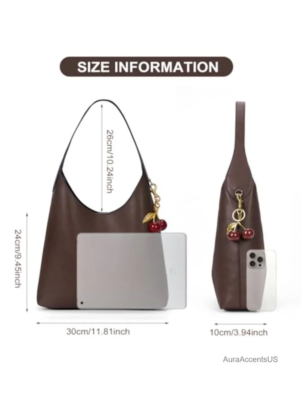Faux Suede Hobo Bag Vegan Leather Shoulder Tote Medium Slouchy Designer Purse